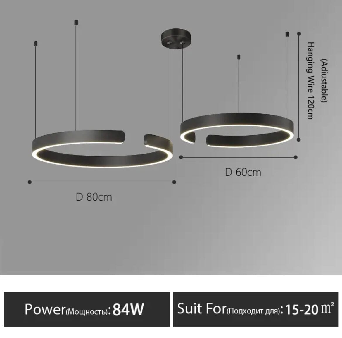 Astraelle Nordic Ring Chandelier for Modern Living Spaces