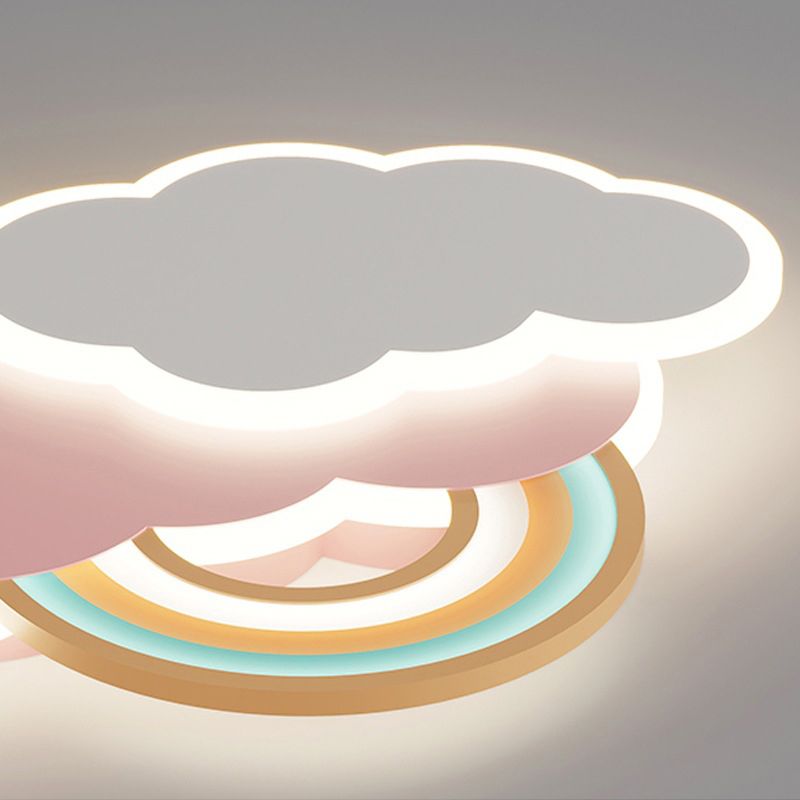 CirrusGlow Cloud Shaped LED Ceiling Light for Kids Rooms