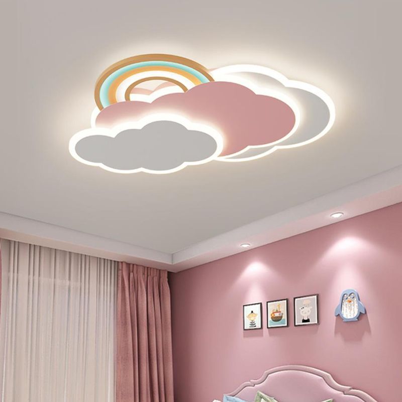 CirrusGlow Cloud Shaped LED Ceiling Light for Kids Rooms