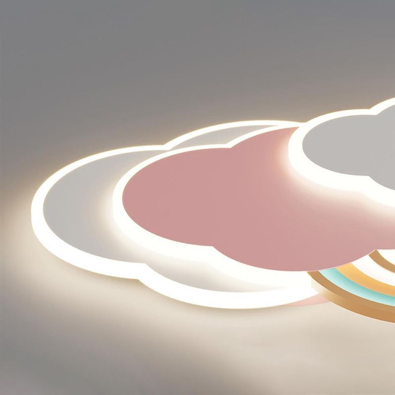 CirrusGlow Cloud Shaped LED Ceiling Light for Kids Rooms