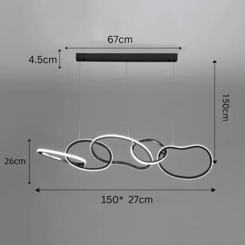 Vela Ring Pendant Light In Rose Gold Or Gold Finish