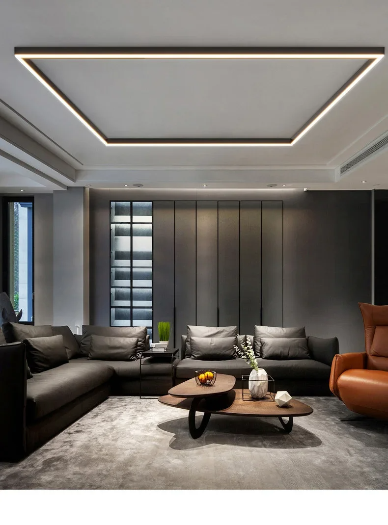 AstraLine LED Ceiling Light Dimmable Linear Fixture In Metal And Acrylic