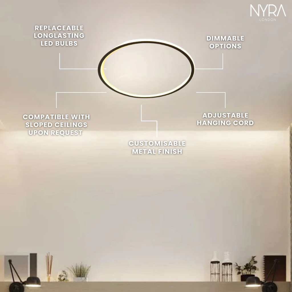LumaEdge Slim LED Ceiling Lamp For Modern Interiors With Minimalist Glow
