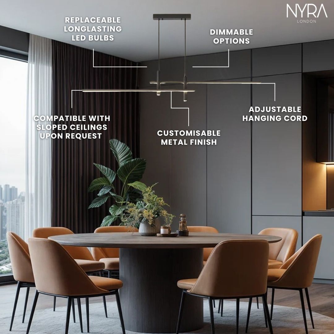 DuoLux Global LED Lamp with 90 to 260 Volt Range Iron and Acrylic Construction