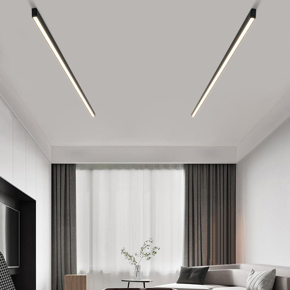 AstraLine LED Ceiling Light Dimmable Linear Fixture In Metal And Acrylic