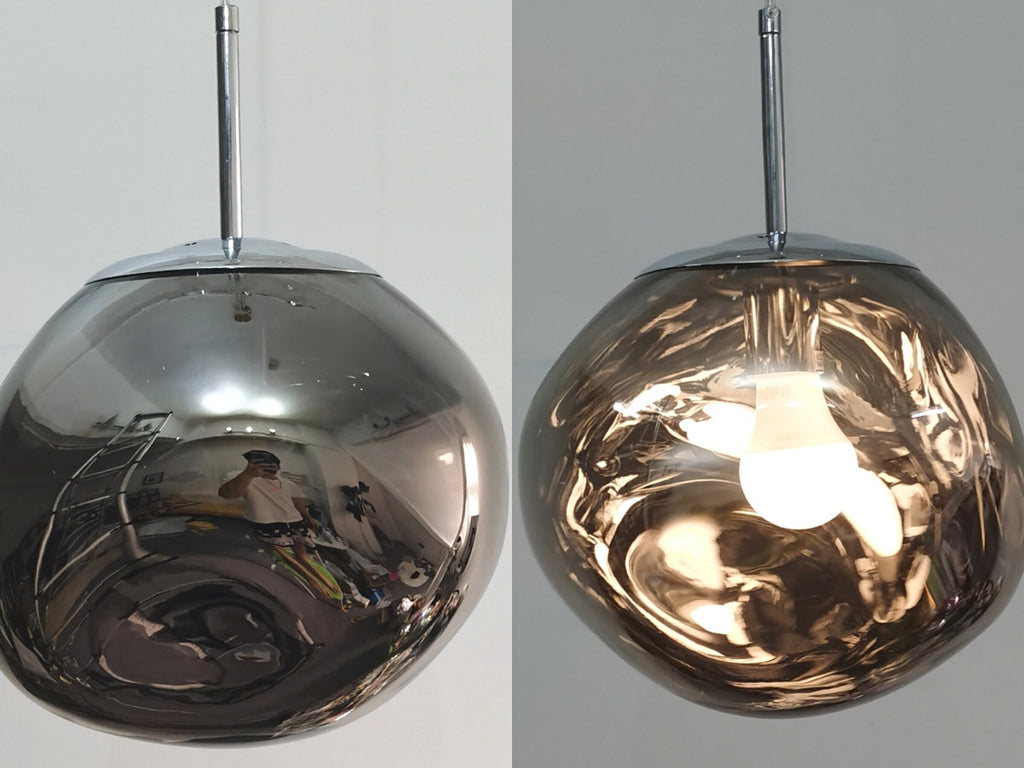 ElaraGlow Modern Glass Ceiling Pendant Light With LED Glass Shade