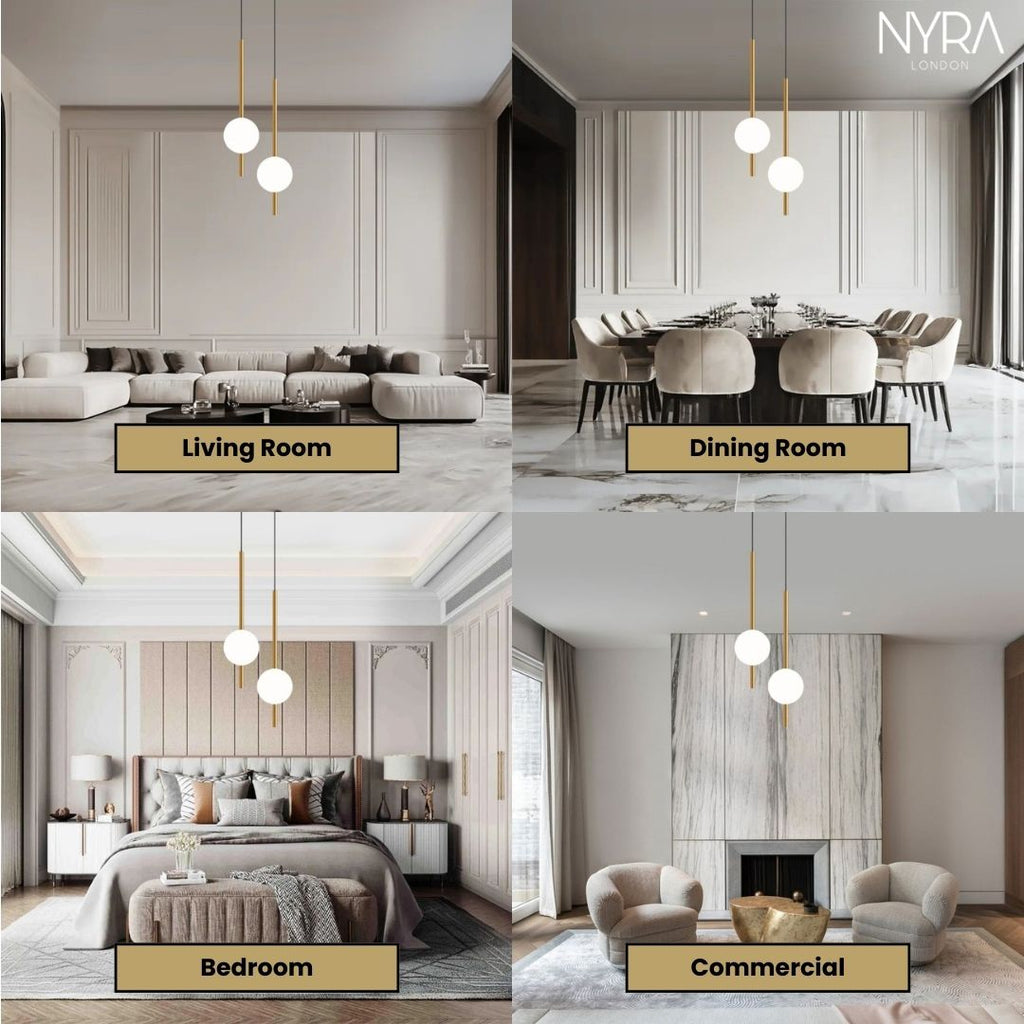 NovaGlow Pendant Lights for Modern Living Rooms and Hallways