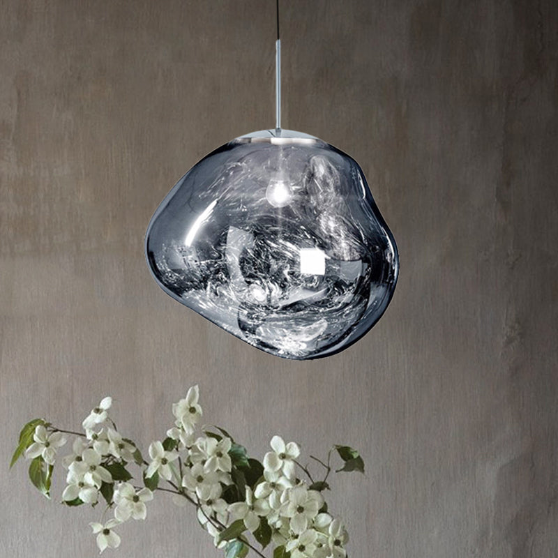 ElaraGlow Modern Glass Ceiling Pendant Light With LED Glass Shade