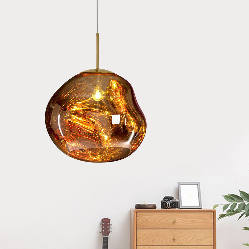 ElaraGlow Modern Glass Ceiling Pendant Light With LED Glass Shade