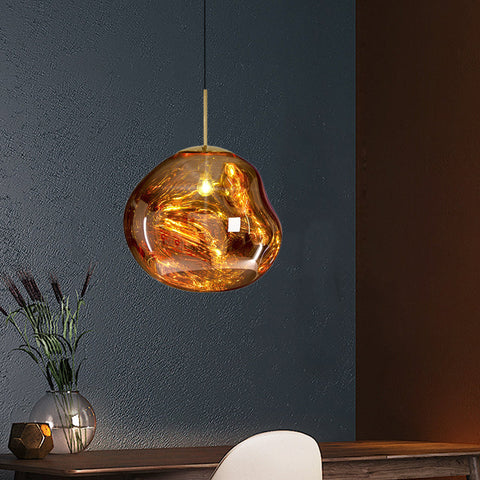 ElaraGlow Modern Glass Ceiling Pendant Light With LED Glass Shade