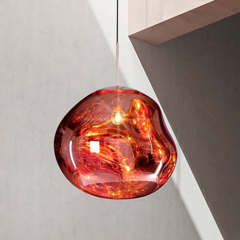 ElaraGlow Modern Glass Ceiling Pendant Light With LED Glass Shade