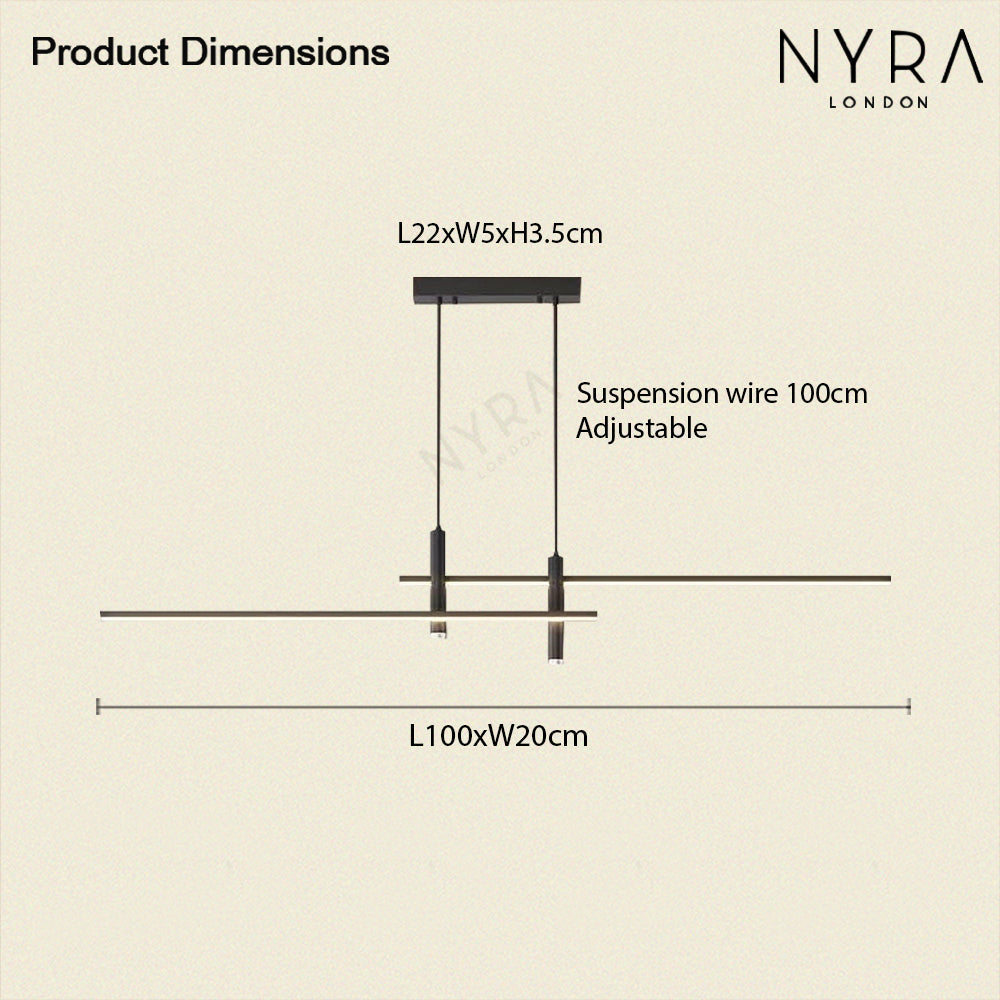 DuoLux Global LED Lamp with 90 to 260 Volt Range Iron and Acrylic Construction
