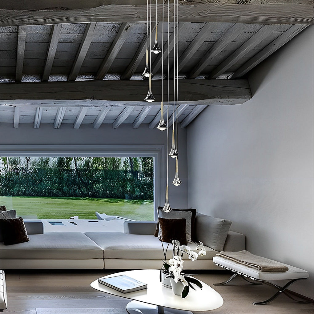 Lumenora Nordic Drop Pendant Light LED Metal Ceiling Fixture