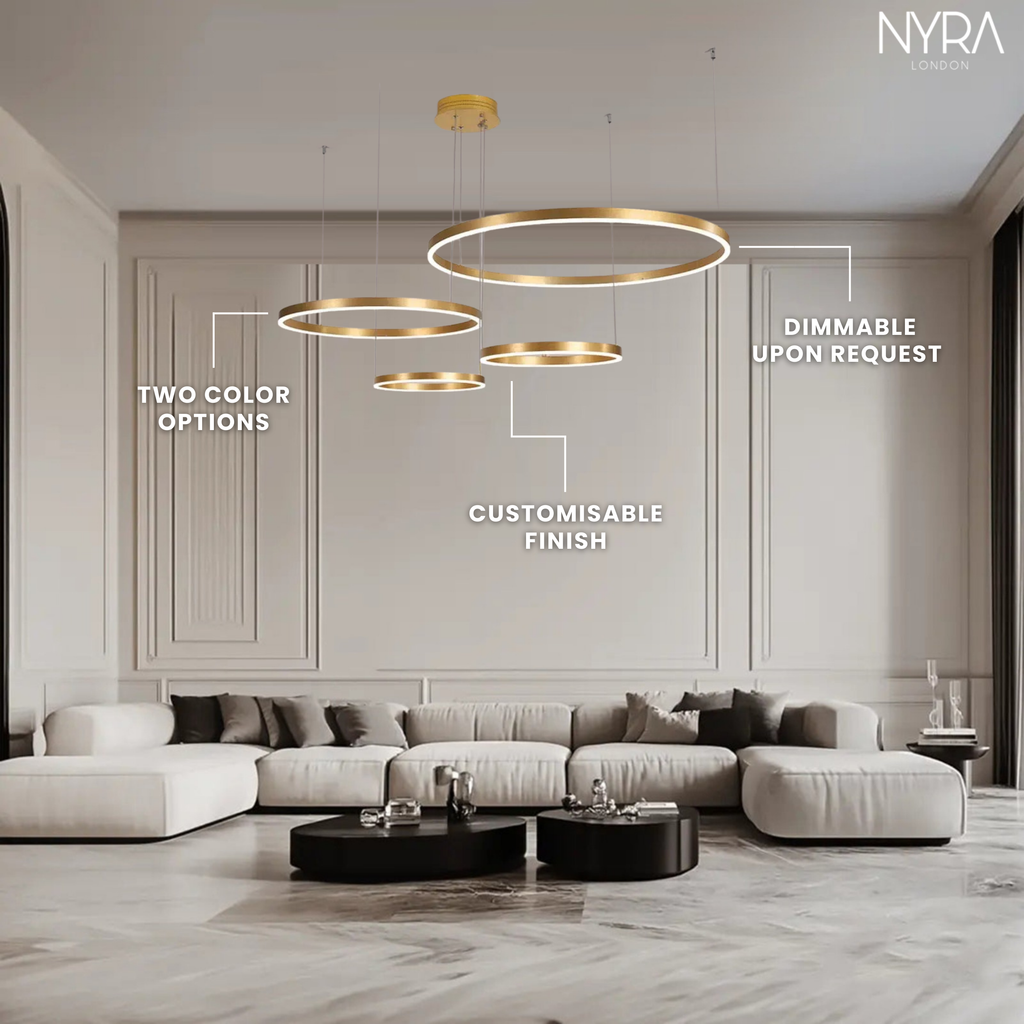 Solara Ring Lamp With Premium Aluminum And Acrylic Construction 12500 Lumens