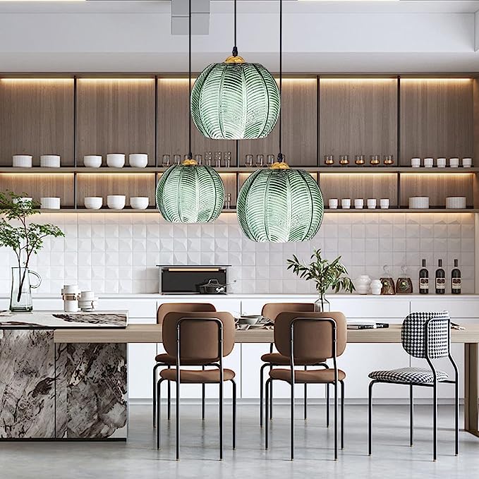 NovaLume Matte Glass Pendant Light for Dining Room Ambience