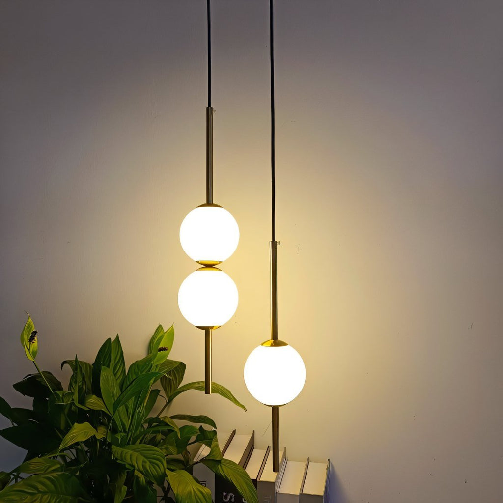 Virelle Glass and Metal Pendant Light for Nordic Home