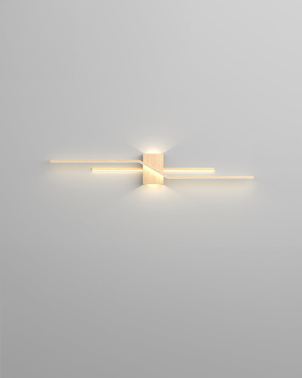 LumaVale Wood Grain Finish Minimalist LED Wall Light For Living Spaces