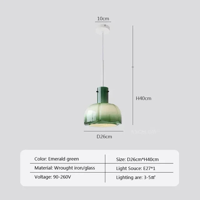 Auriveth Nordic Pendant Light With Adjustable Glass and Metal