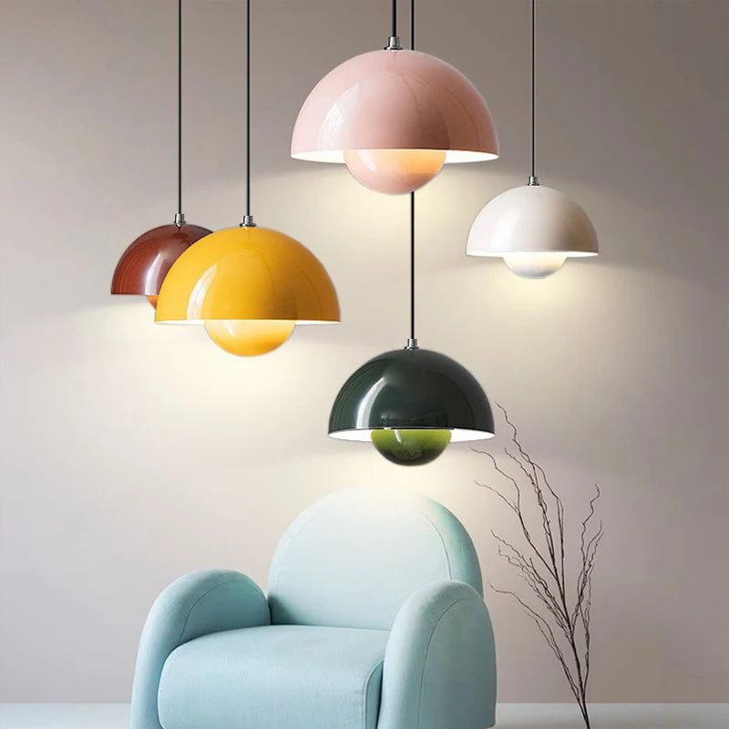 Petalia Bloom Pendant Light, Flower Pot LED Lamp for Bedroom