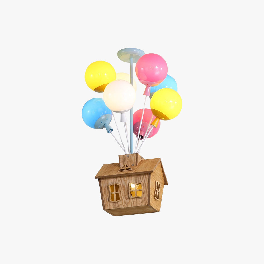 AuroraNest Balloon Ceiling Light With Remote Dimmer for Kids