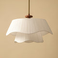 Lyra Metal Glass Wood Pendant Light With Modern Design