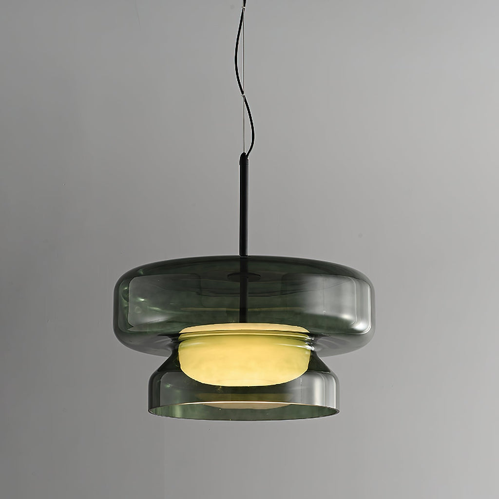 Aurelo Glass Pendant Light With Integrated LED For Modern Interiors