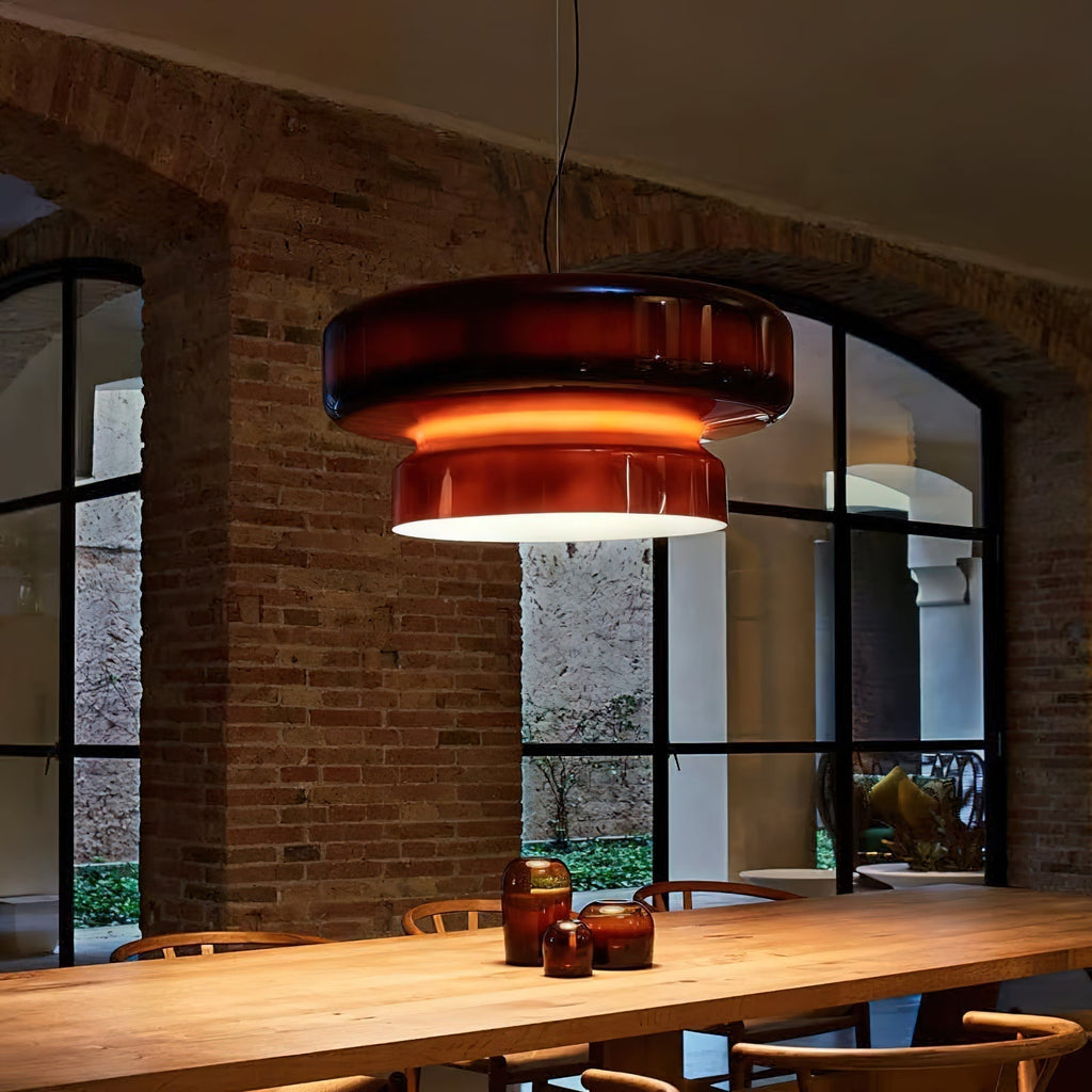 Aurelo Glass Pendant Light With Integrated LED For Modern Interiors