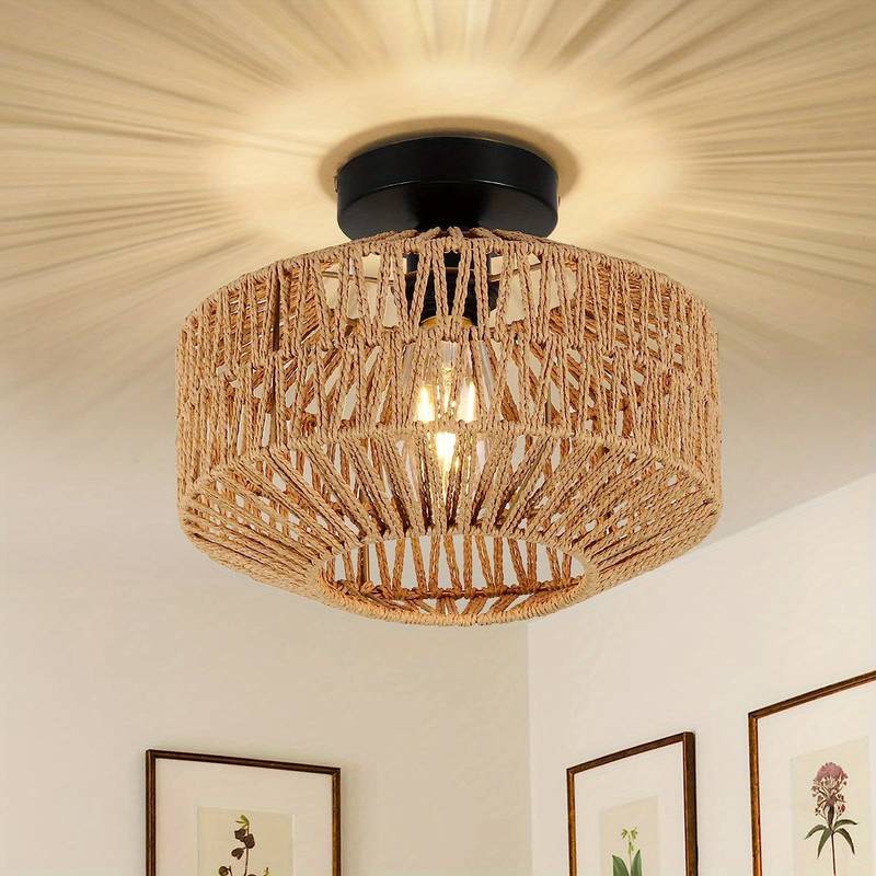Liora Boho Pendant Light Handcrafted Eclectic Ceiling Lamp