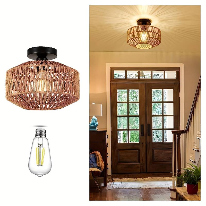 Liora Boho Pendant Light Handcrafted Eclectic Ceiling Lamp