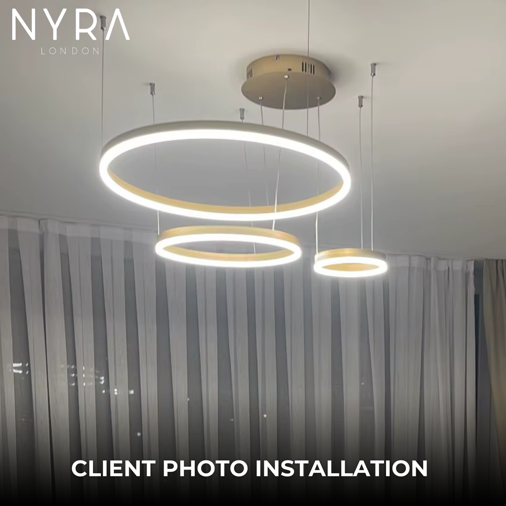 Solara Ring Lamp With Premium Aluminum And Acrylic Construction 12500 Lumens