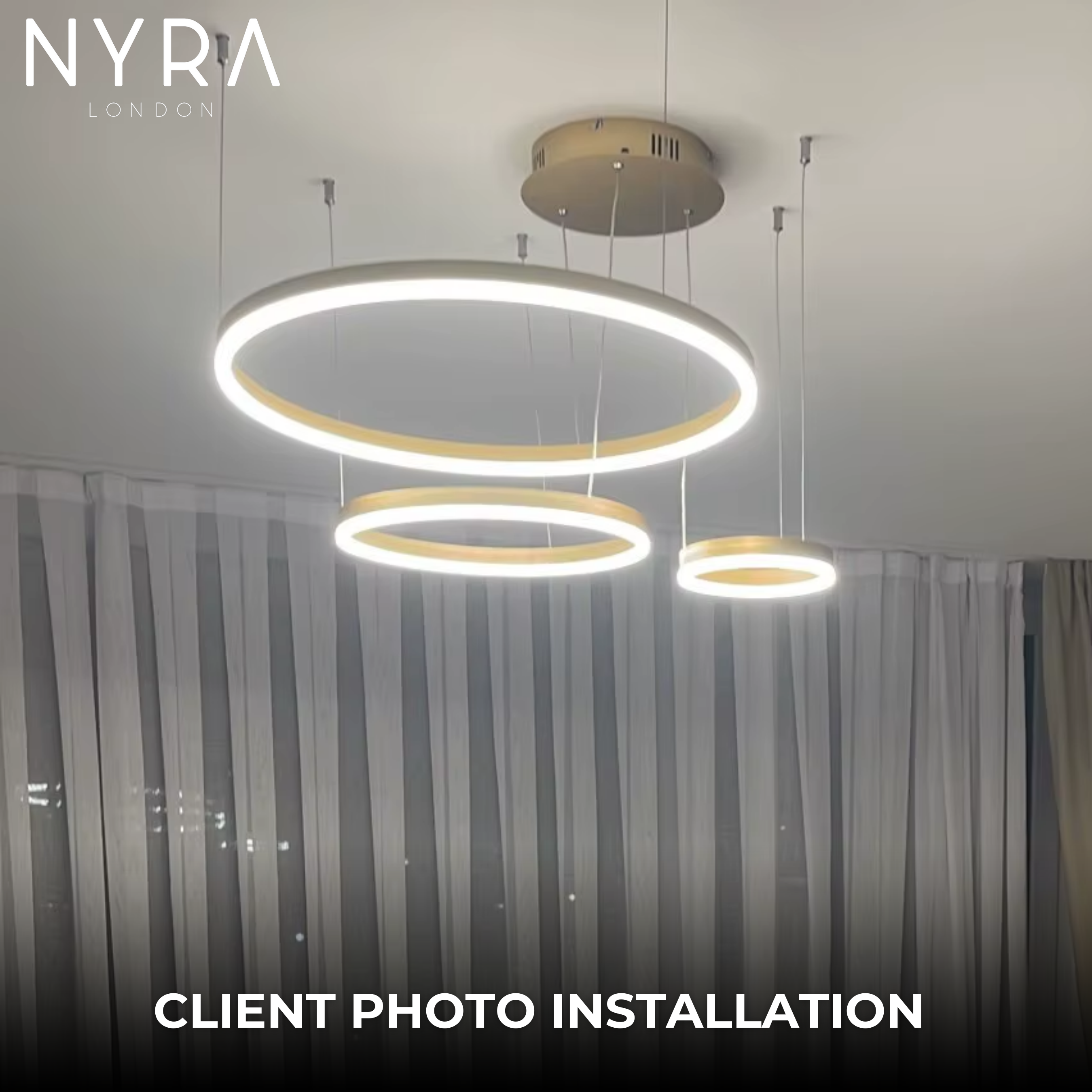 Solara Ring Lamp With Premium Aluminum And Acrylic Construction 12500 Lumens