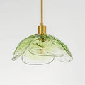 FloraLume Glass Flower Pendant Light for Nightstand