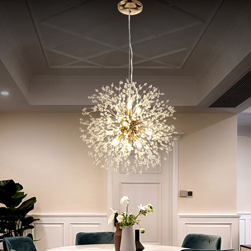 Aurelia Bloom Crystal LED Pendant Light Inspired By Dandelion