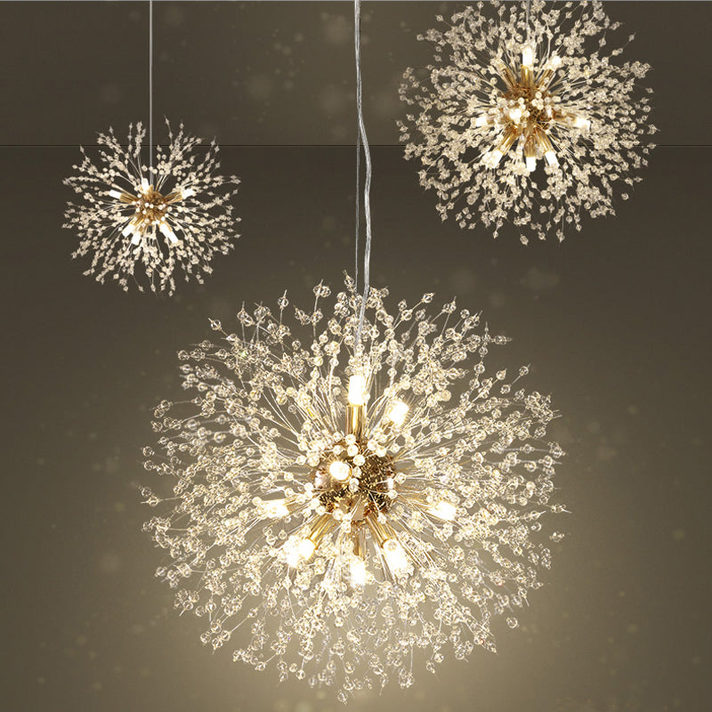 Aurelia Bloom Crystal LED Pendant Light Inspired By Dandelion