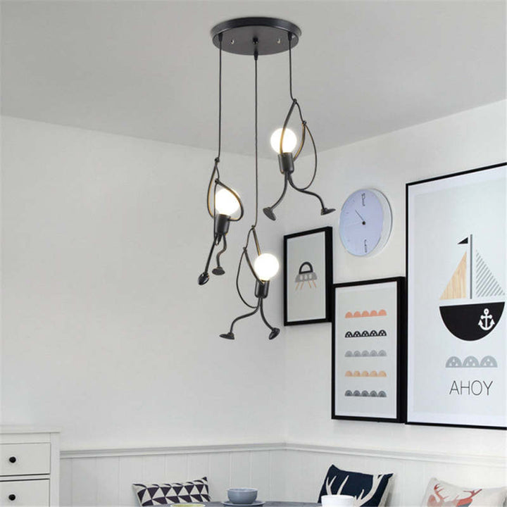 NovaDoll Doll Shaped Pendant Light For Kids And Creative Spaces