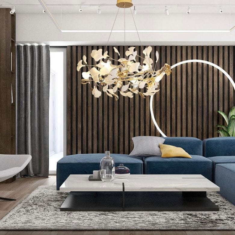 Aurelle Keramische Blütenleuchte mit Mattglasblüten und dimmbaren LED-Lampen