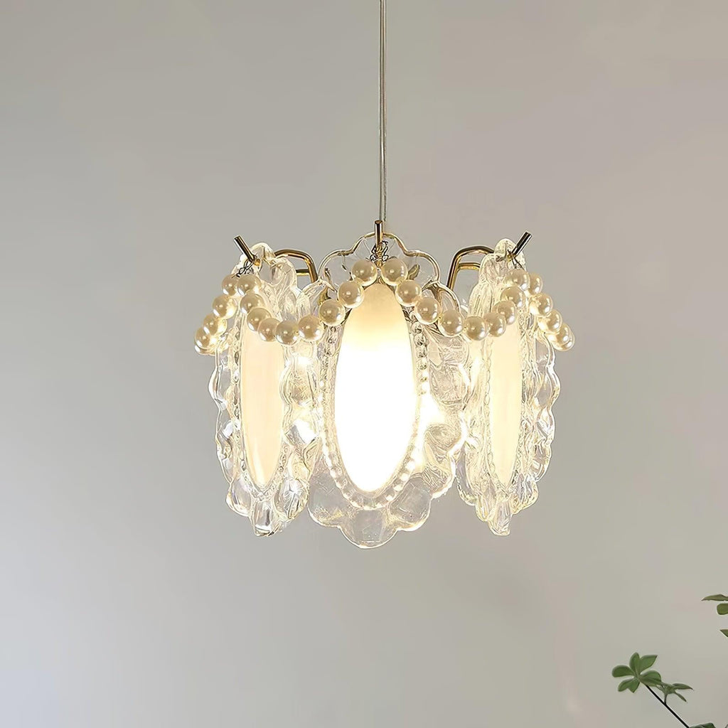Liora Bloom Glass Pendant Light Nature Inspired LED Compatible