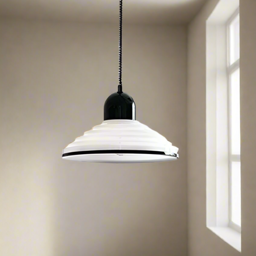 Velora Wind Glass Pendant Light With Cream Shade For Ambient Glow