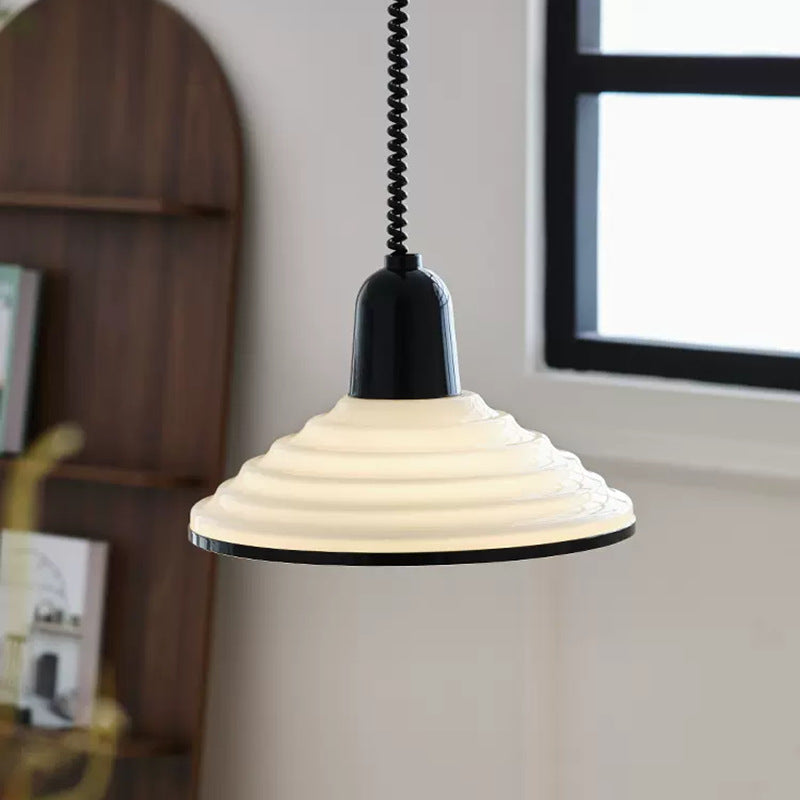 Velora Wind Glass Pendant Light With Cream Shade For Ambient Glow