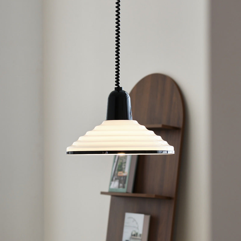 Velora Wind Glass Pendant Light With Cream Shade For Ambient Glow
