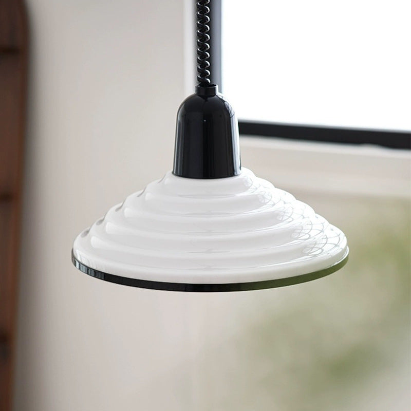 Velora Wind Glass Pendant Light With Cream Shade For Ambient Glow