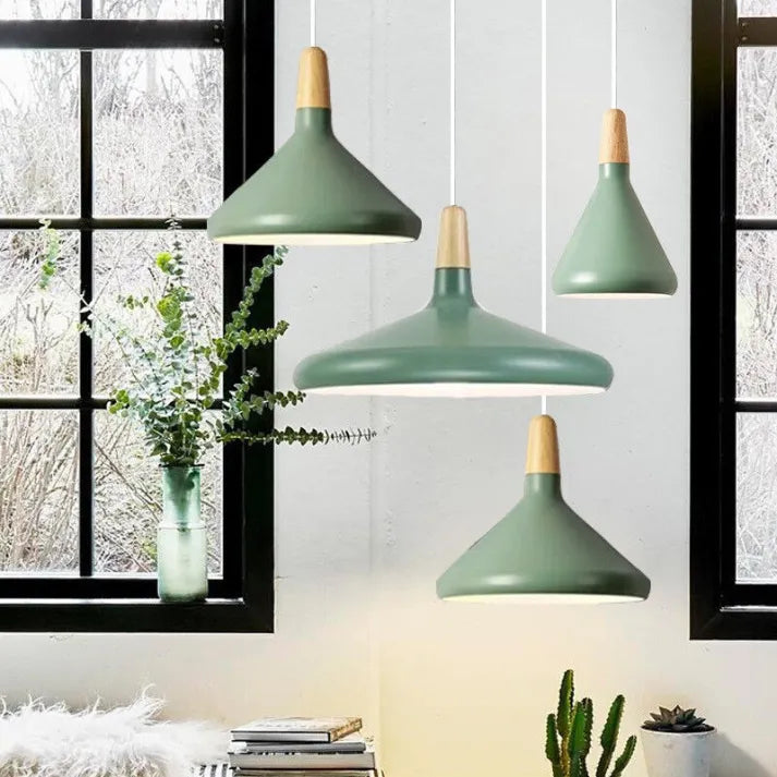 Oria Cone Pendant Light By LumiMix Studio In Macaron-Inspired Multicolor Finishes