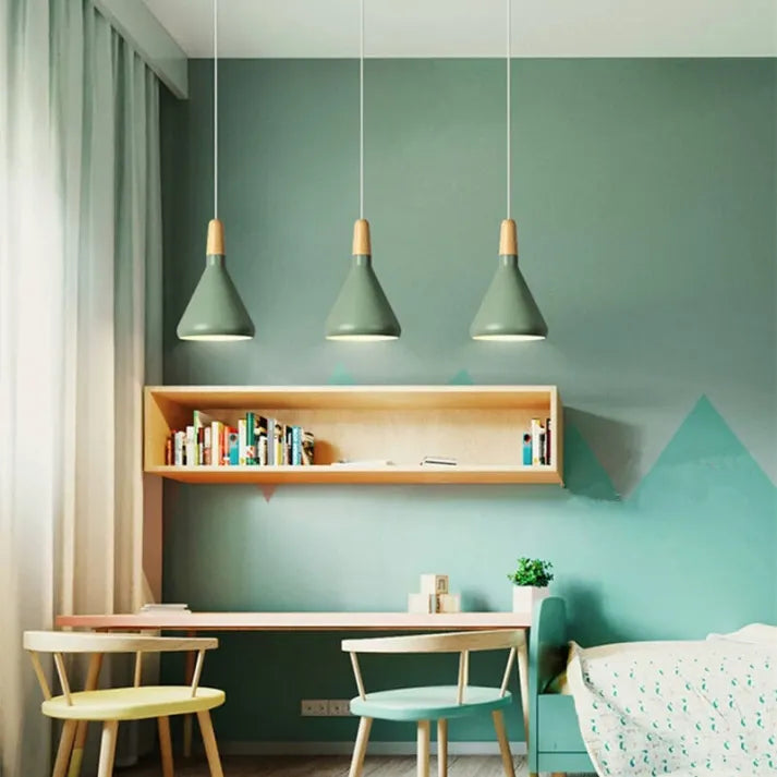 Oria Cone Pendant Light By LumiMix Studio In Macaron-Inspired Multicolor Finishes