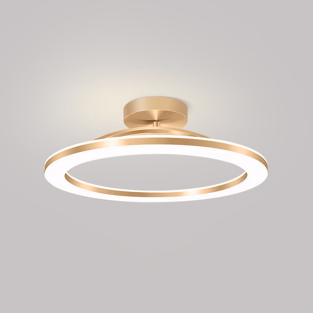LumaNova Gold LED Ceiling Light For Living Rooms And Hallways
