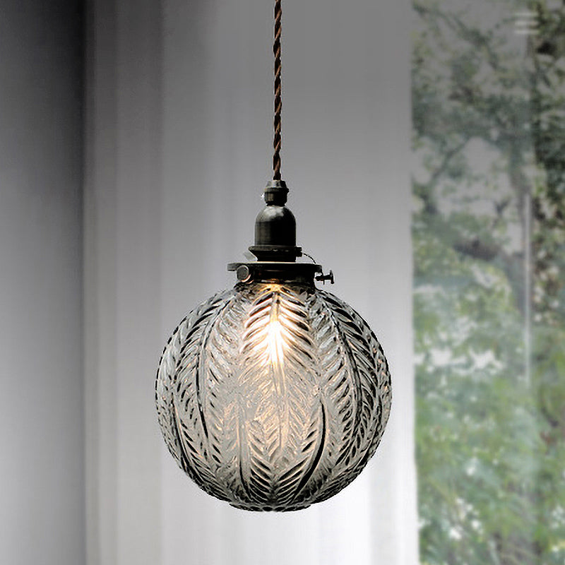 Aurelius Globe Pendant Light With Colonial Charm And Vintage Warmth