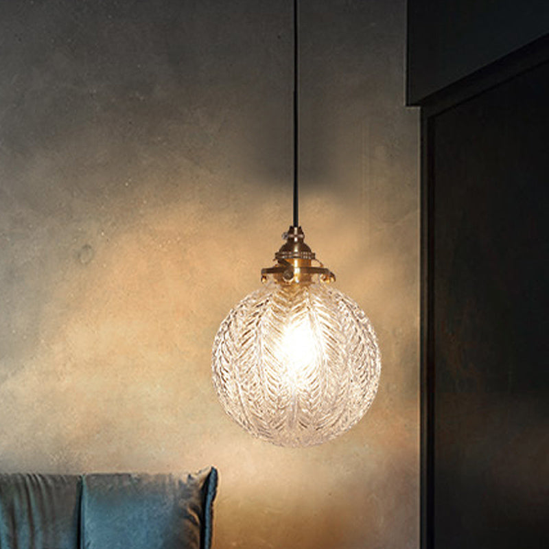 Aurelius Globe Pendant Light With Colonial Charm And Vintage Warmth