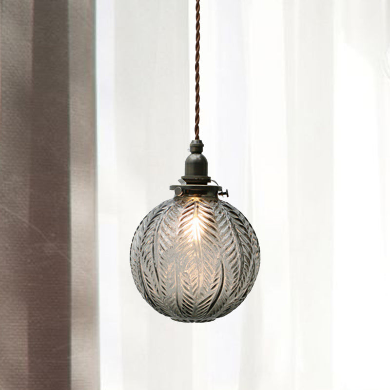 Aurelius Globe Pendant Light With Colonial Charm And Vintage Warmth