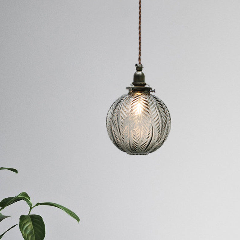 Aurelius Globe Pendant Light With Colonial Charm And Vintage Warmth