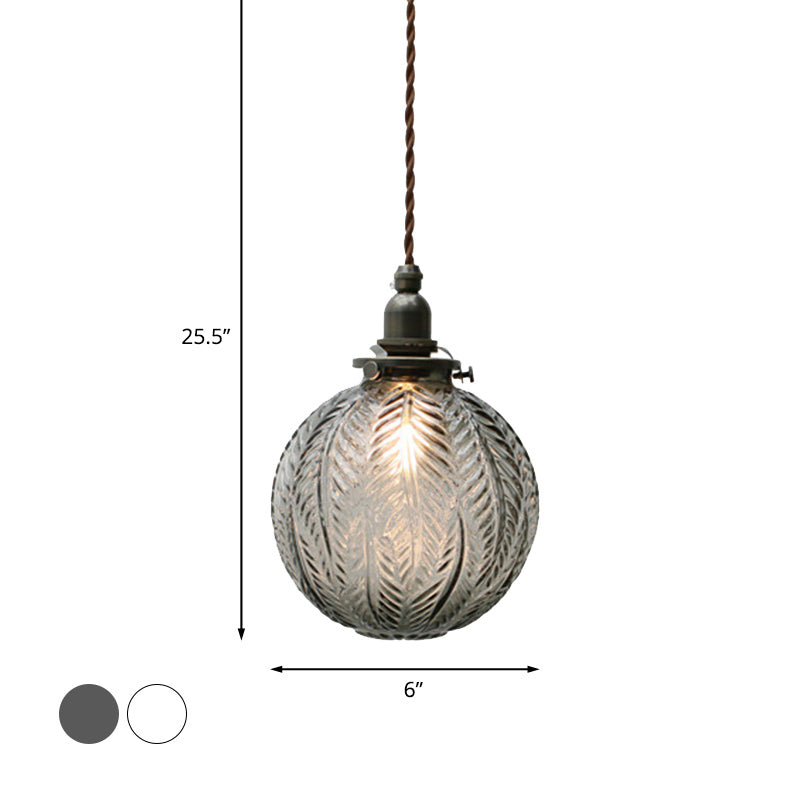 Aurelius Globe Pendant Light With Colonial Charm And Vintage Warmth