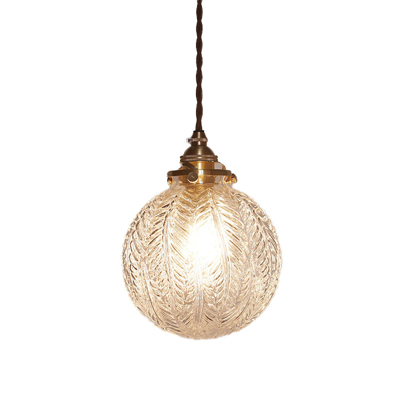 Aurelius Globe Pendant Light With Colonial Charm And Vintage Warmth